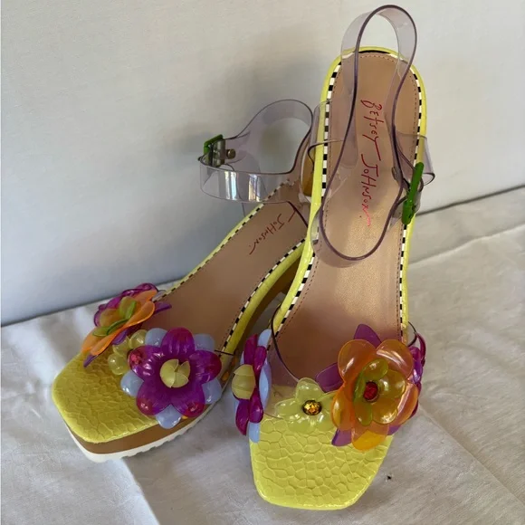 Betsey Johnson Floryn Open Toe Sandals Size 10 – Worn Once - near new - Picture 12 of 15